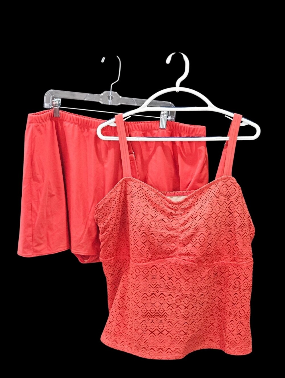 Swim 365 Women’s Coral Lace 2 Piece Bathing Suit Size 26W
